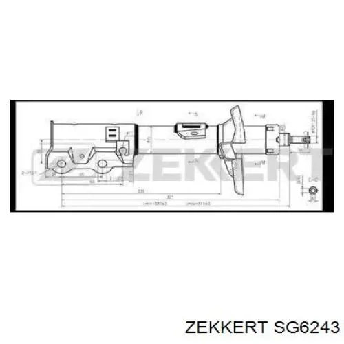 Амортизатор передний правый SG6243 Zekkert