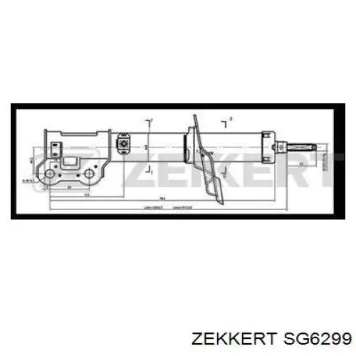 Амортизатор передний правый SG6299 Zekkert