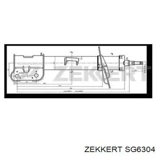 Амортизатор передний правый SG6304 Zekkert