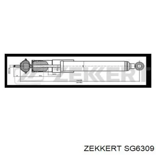 Амортизатор задний SG6309 Zekkert