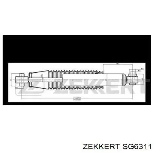 Амортизатор задний SG6311 Zekkert