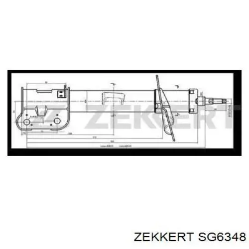 Амортизатор передний левый SG6348 Zekkert