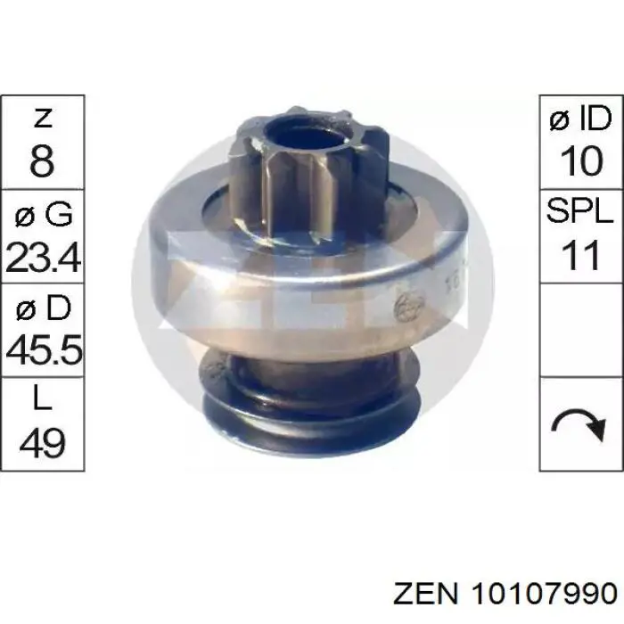  Бендикс ZEN 10107990 цена, от 10.95 USD