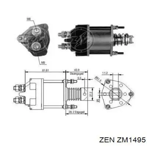 Втягивающее ZEN ZM1495 цена, от 27.14 USD