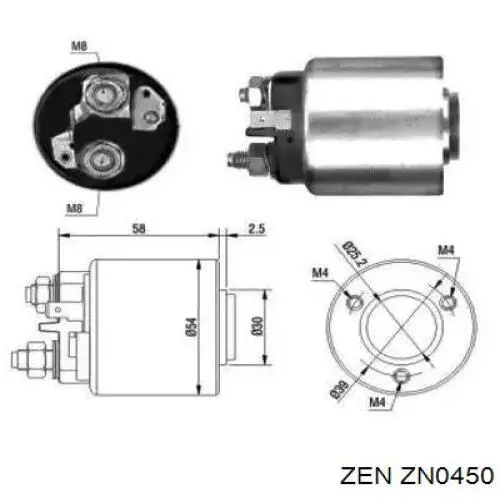ZN0450 ZEN roda-livre do motor de arranco