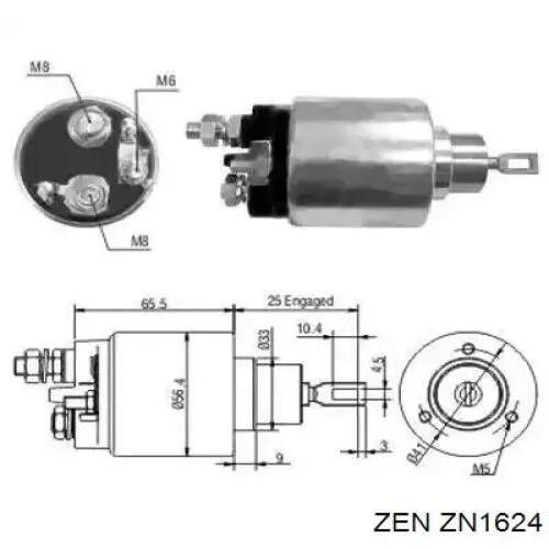 ZN1624 ZEN roda-livre do motor de arranco