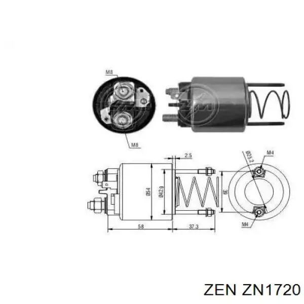 ZN1720 ZEN Привод стартера