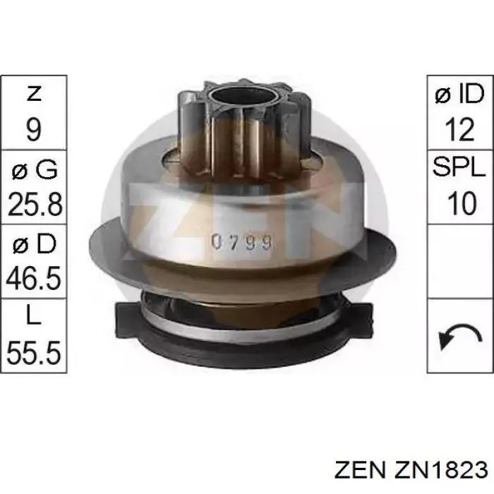  Бендикс ZEN ZN1823 цена, от 14.12 USD