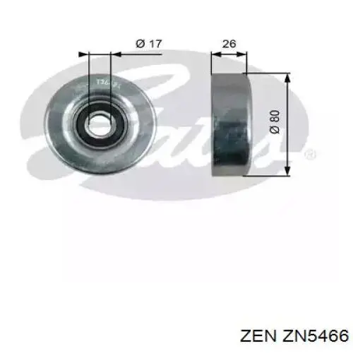 Купить ZN5466 ZEN Шкив ремня генератора