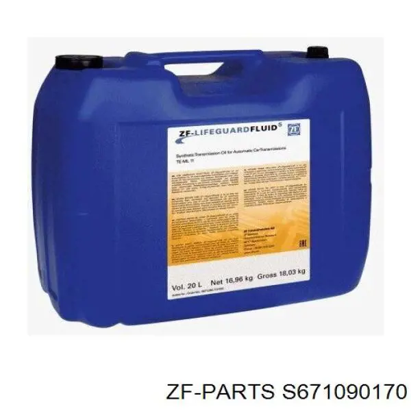  Трансмиссионное масло ZF Parts 1 л (S671090170)