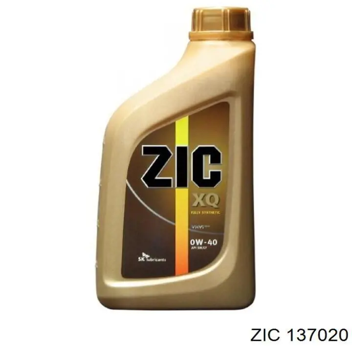 Моторное масло ZIC XQ 0W-40 Синтетическое 1л (137020)