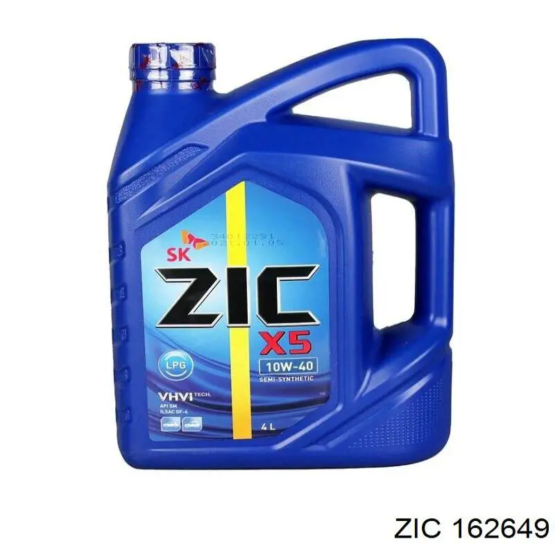 Моторное масло ZIC X7 LS 10W-30 Синтетическое 4л (162649)