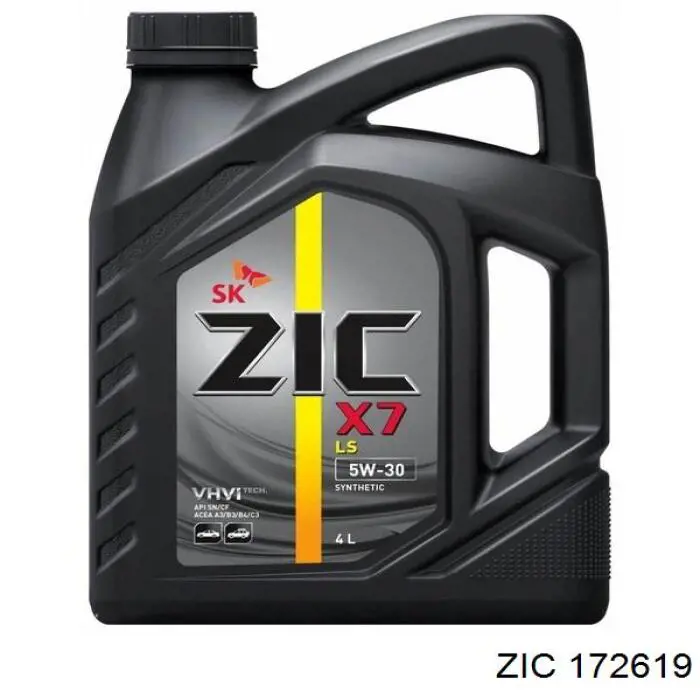 Моторное масло ZIC X7 LS 5W-30 Синтетическое 6л (172619)