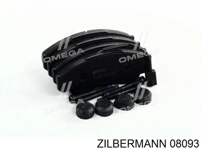 08-093 Zilbermann колодки тормозные передние дисковые