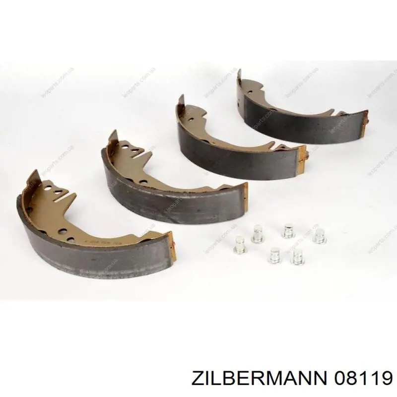 08-119 Zilbermann колодки тормозные задние барабанные