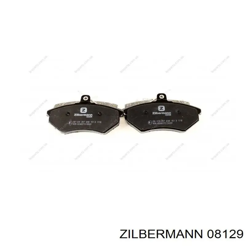 08-129 Zilbermann колодки тормозные передние дисковые