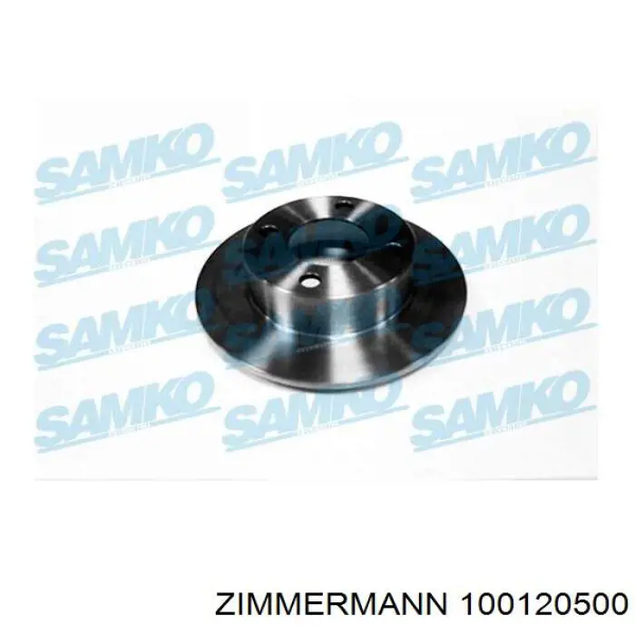 Задний дисковый тормоз Zimmermann 100120500