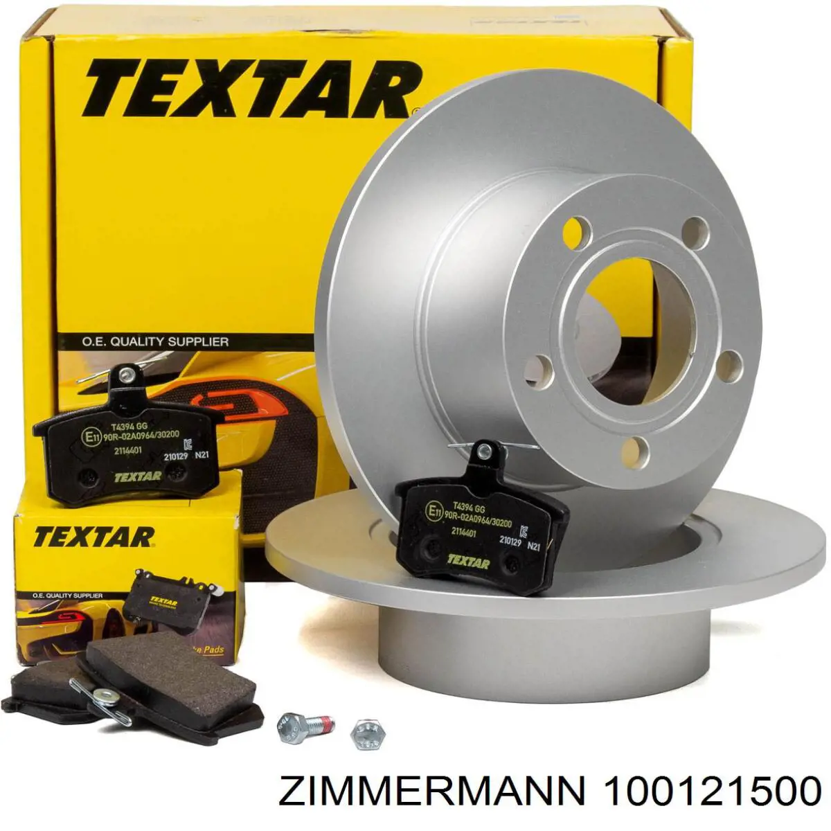 100121500 Zimmermann Диск тормозной передний