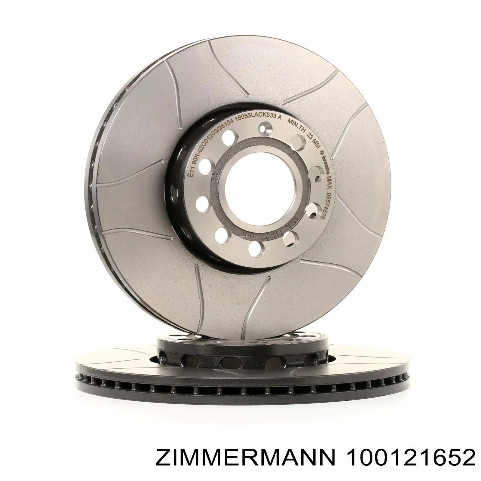 100121652 Zimmermann Диск тормозной передний