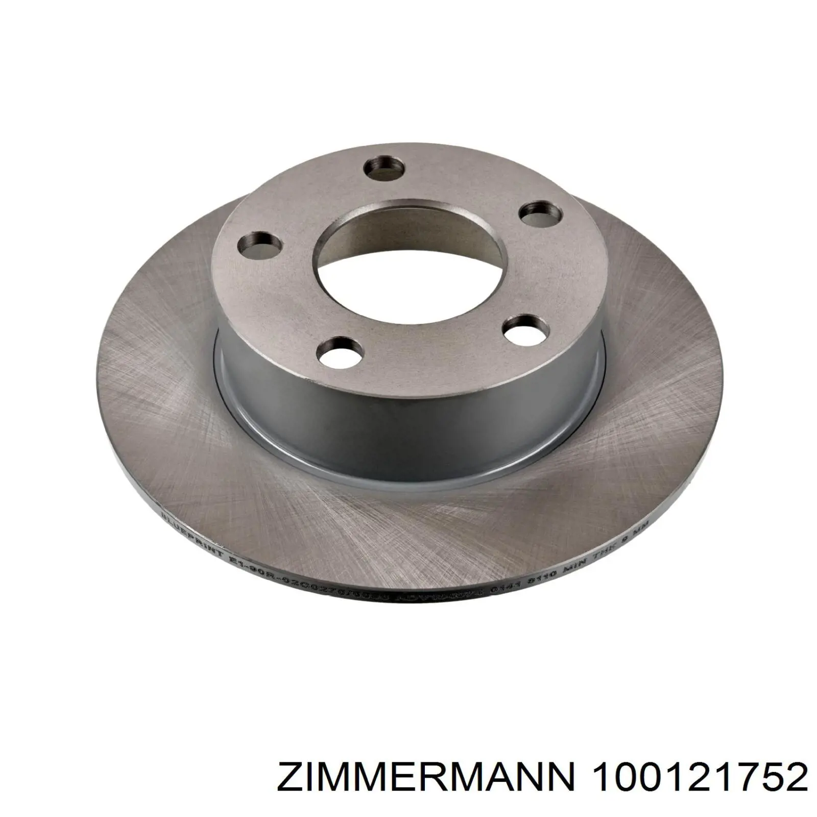 100121752 Zimmermann диск тормозной задний