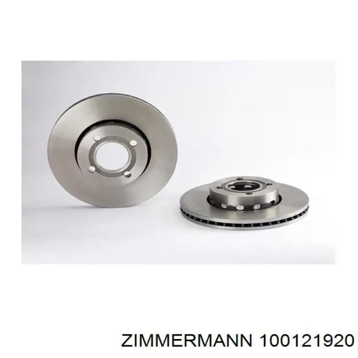 Передние тормозные диски 100121920 Zimmermann