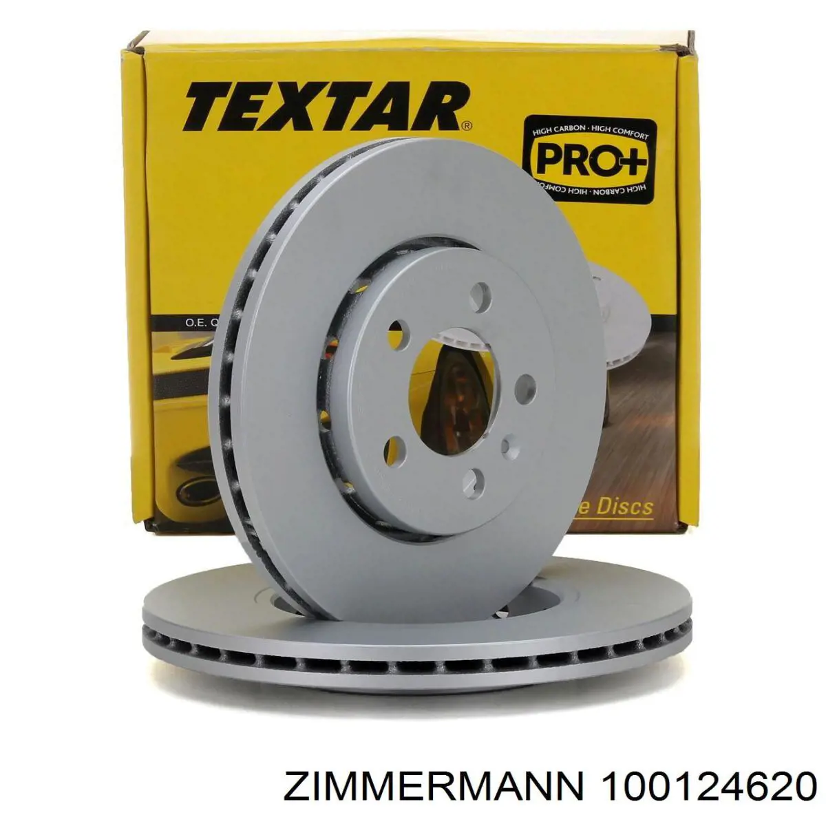 Передние тормозные диски 100124620 Zimmermann
