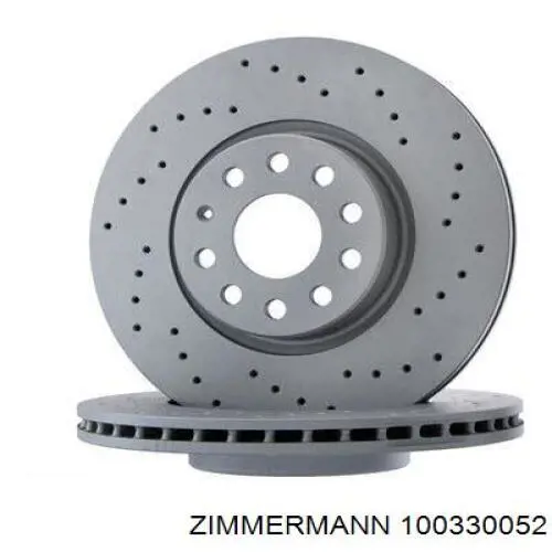 Передние тормозные диски 100330052 Zimmermann