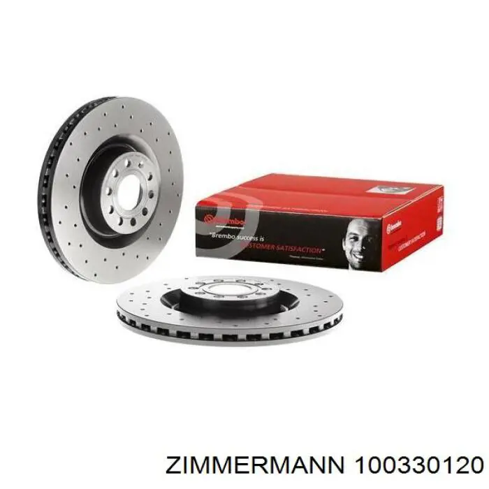 Тормоз дисковый передний Zimmermann 100330120 цена, от 86.23 USD