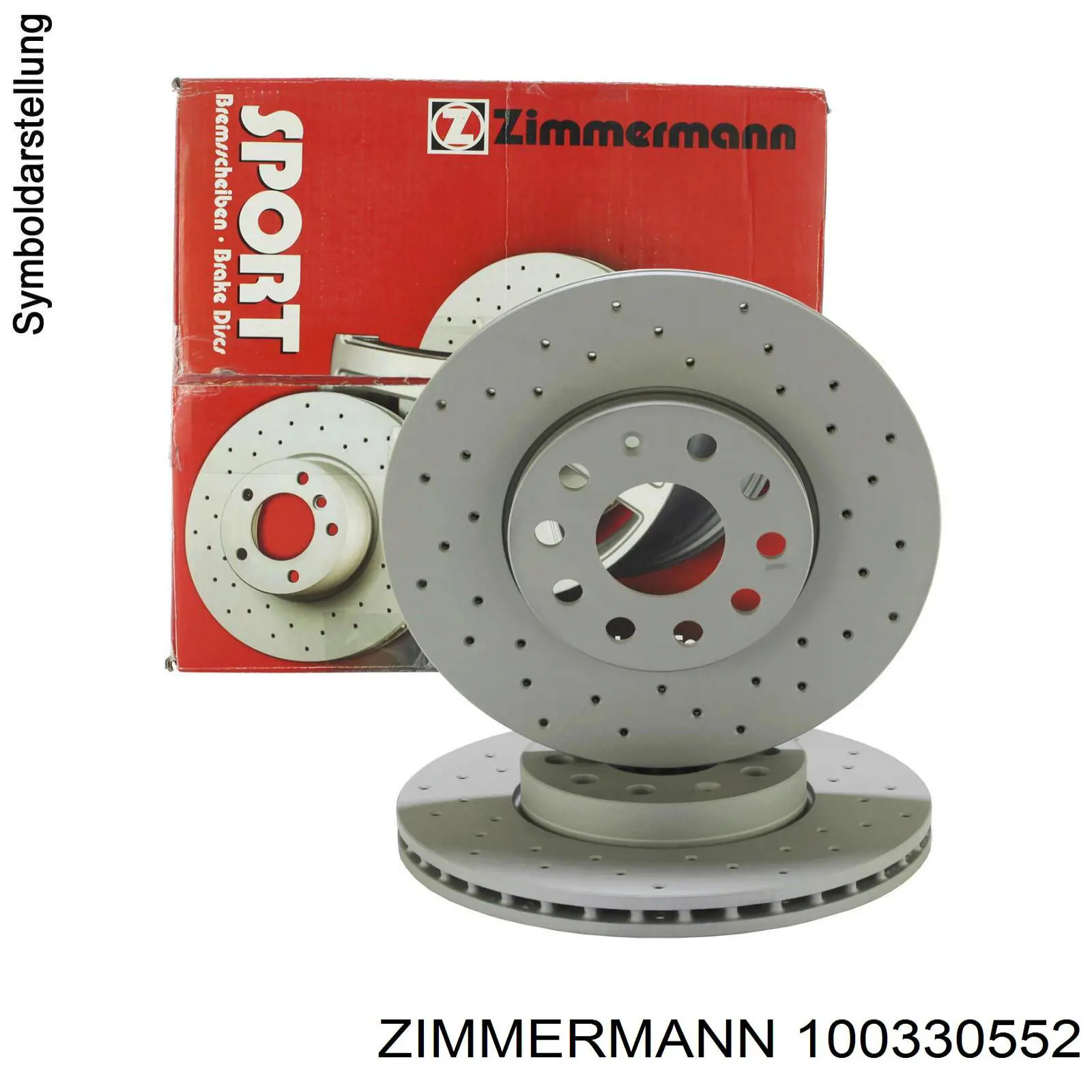 Тормоз дисковый передний Zimmermann 100330552 цена, от 142.33 USD