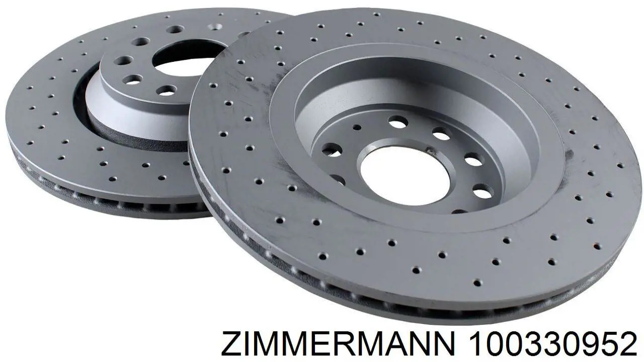 Купить 100330952 Zimmermann Диск тормозной задний