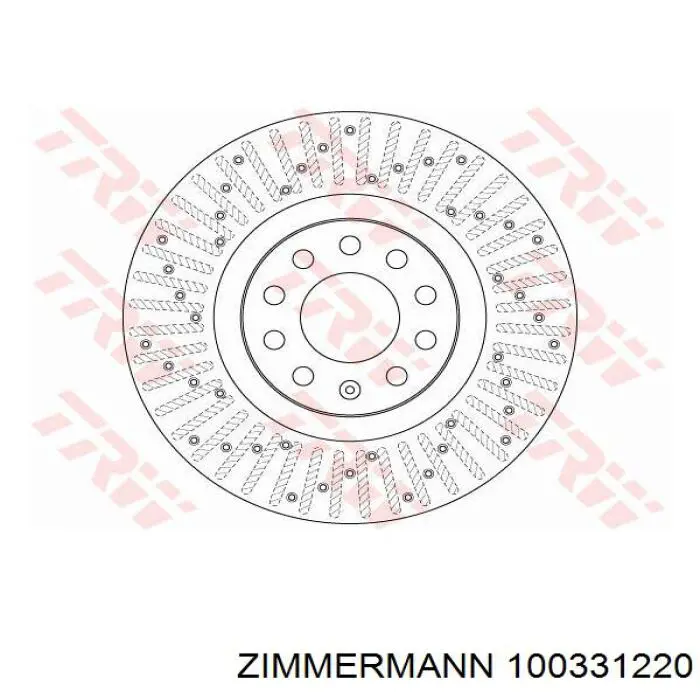 Передний тормозной диск Zimmermann 100331220