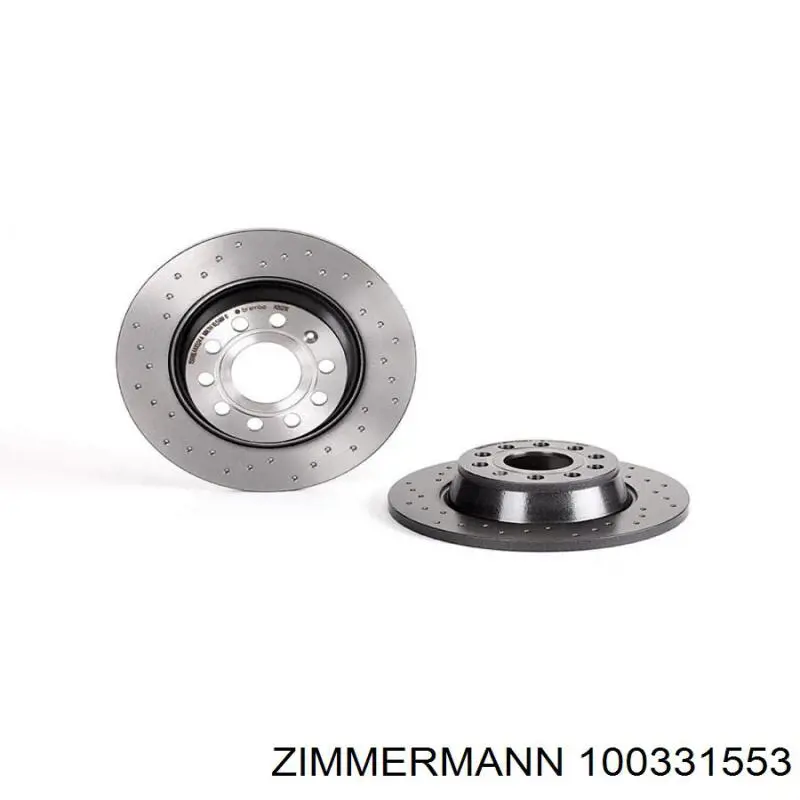 Тормозные диски 100331553 Zimmermann