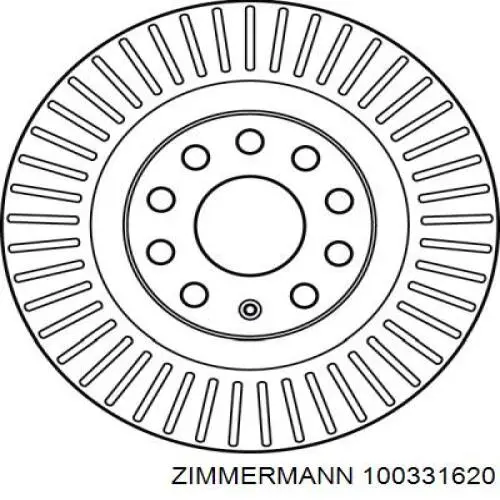 Задний дисковый тормоз Zimmermann 100331620
