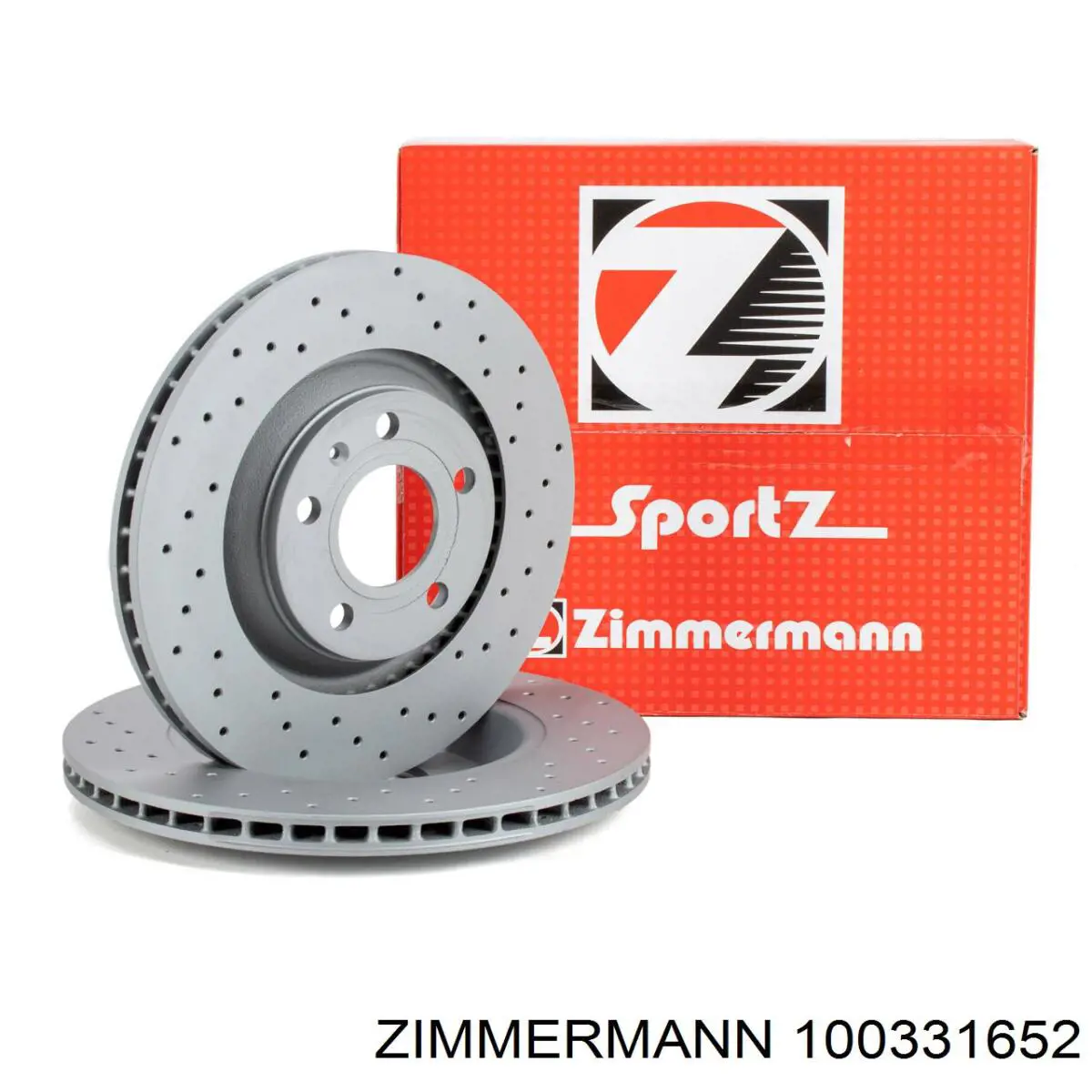 100331652 Zimmermann диск тормозной задний