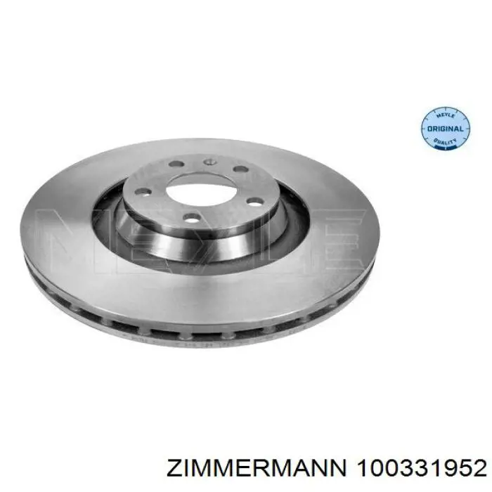 100331952 Zimmermann Диск тормозной передний
