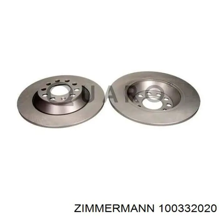 Задний тормозной диск Zimmermann 100332020 цена, от 42.78 USD