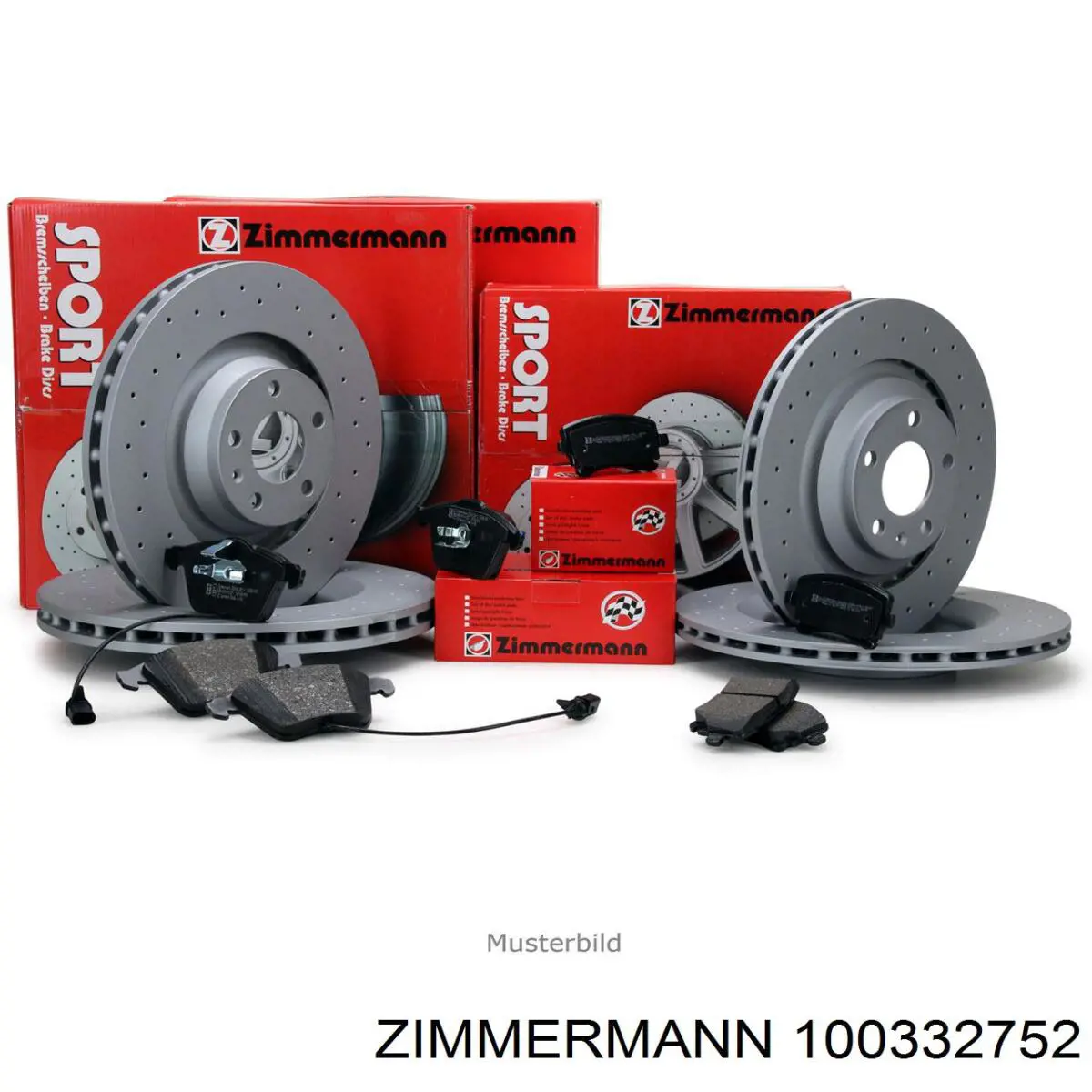 100332752 Zimmermann Диск тормозной передний