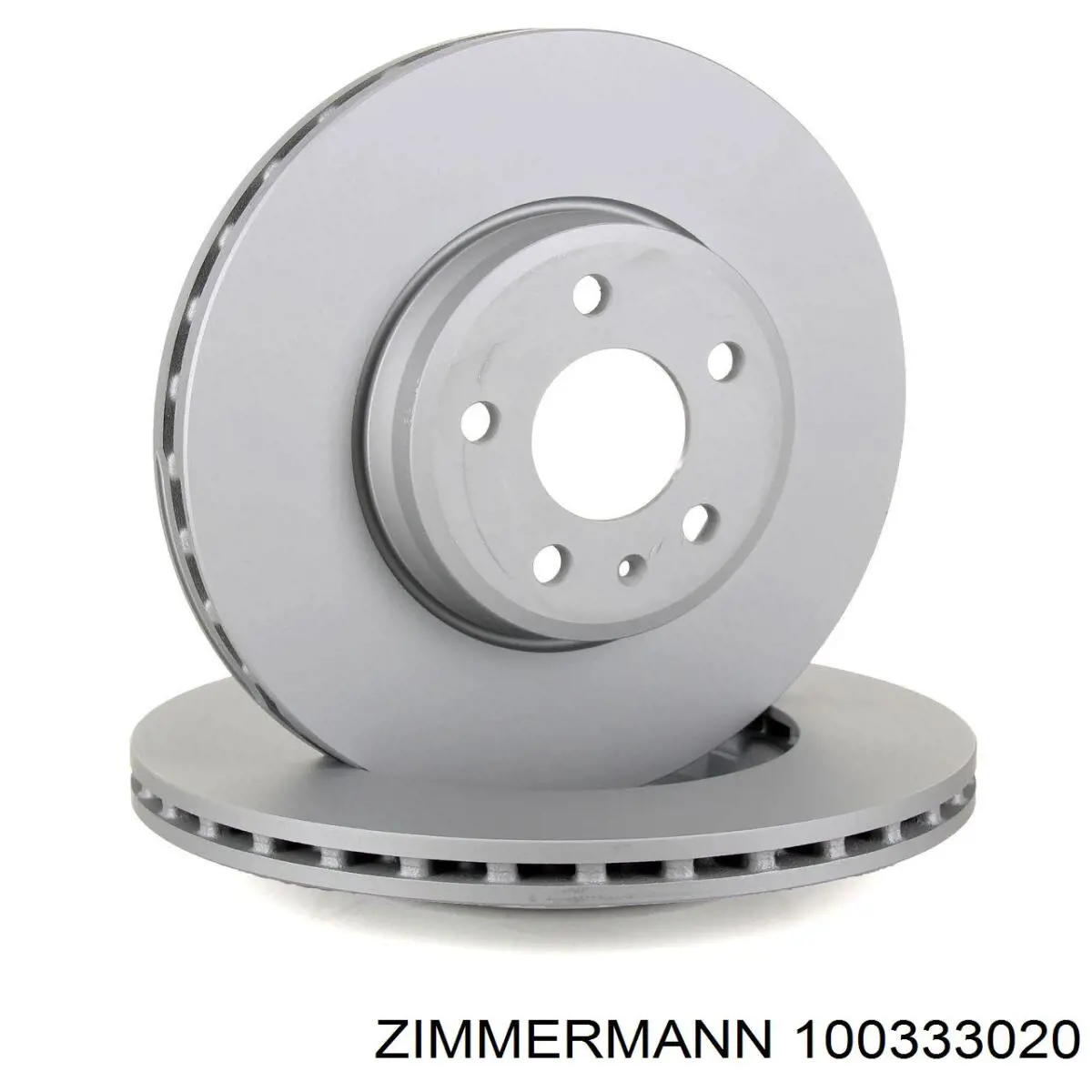 Передние тормозные диски 100333020 Zimmermann