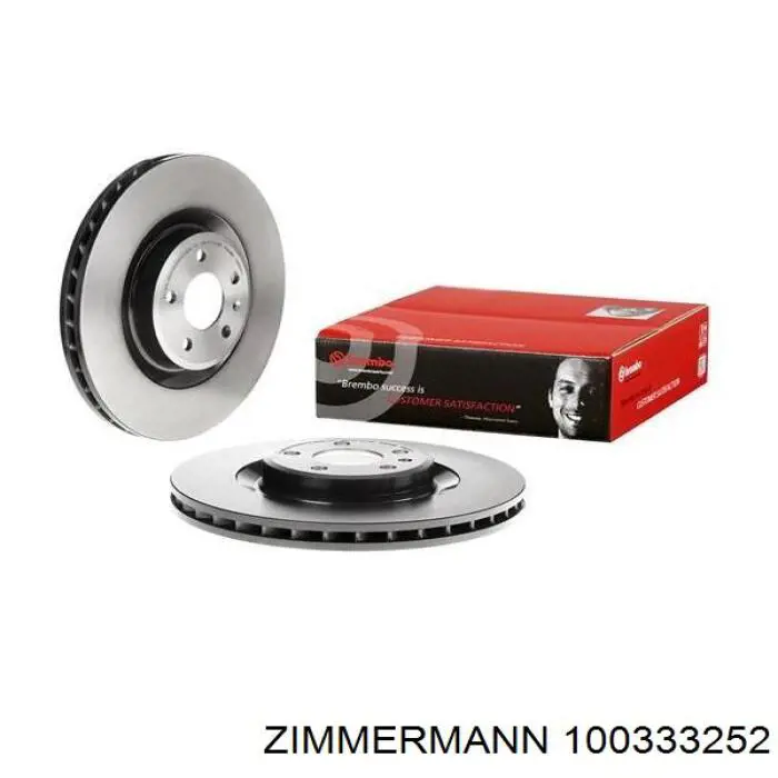 100333252 Zimmermann Диск тормозной передний