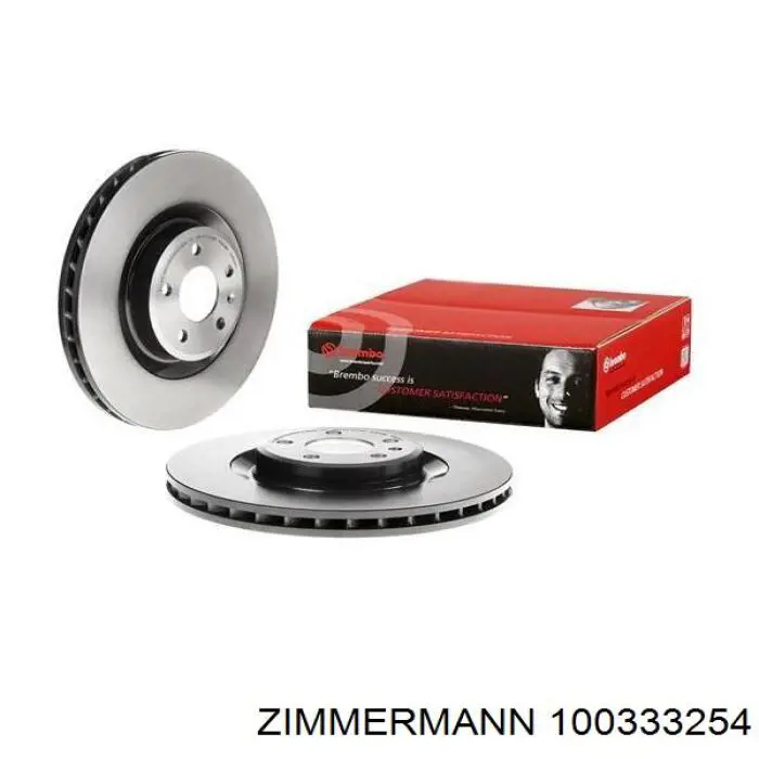 Передние тормозные диски 100333254 Zimmermann