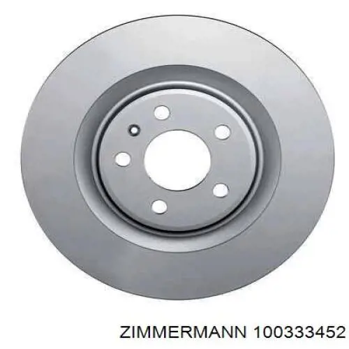 Купить 100333452 Zimmermann Диск тормозной задний