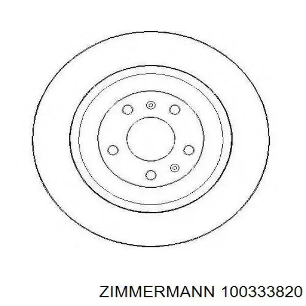 100333820 Zimmermann Дисковый тормоз