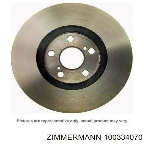 100334070 Zimmermann Диск тормозной передний