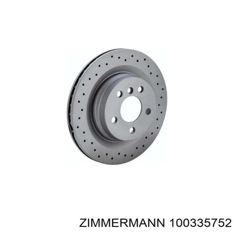 Передние тормозные диски 100335752 Zimmermann