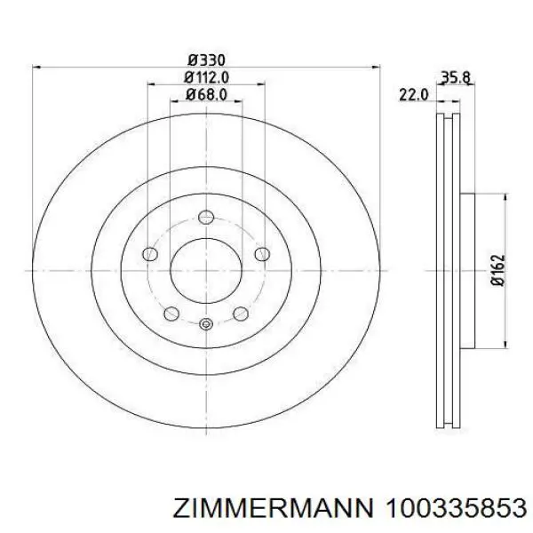 Задний дисковый тормоз EBC Brakes USR1846