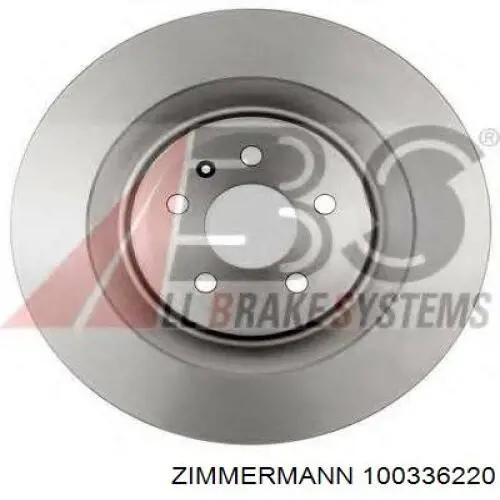 Тормозные диски 100336220 Zimmermann