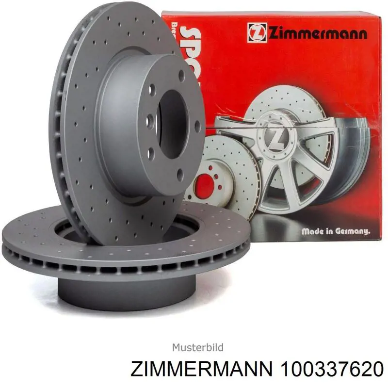 Задний тормозной диск Zimmermann 100337620 цена, от 87.02 USD