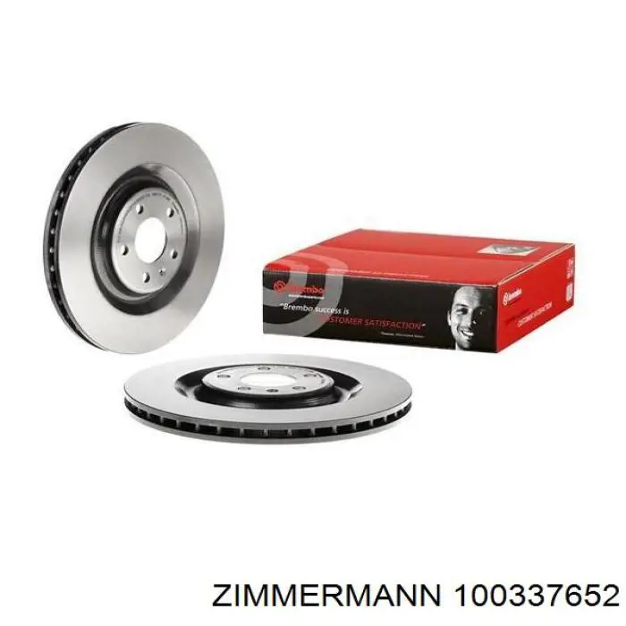 Купить 100337652 Zimmermann Диск тормозной задний