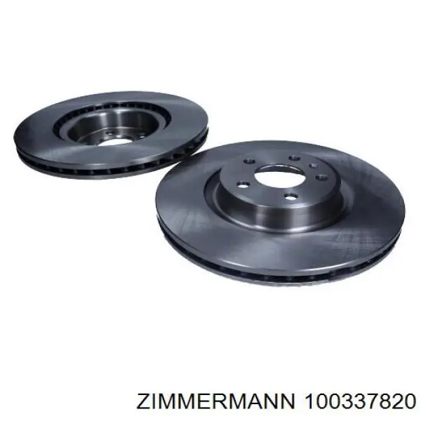 Передние тормозные диски 100337820 Zimmermann