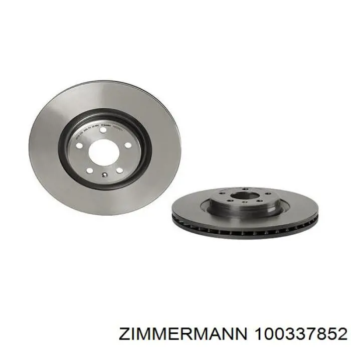 Передние тормозные диски 100337852 Zimmermann